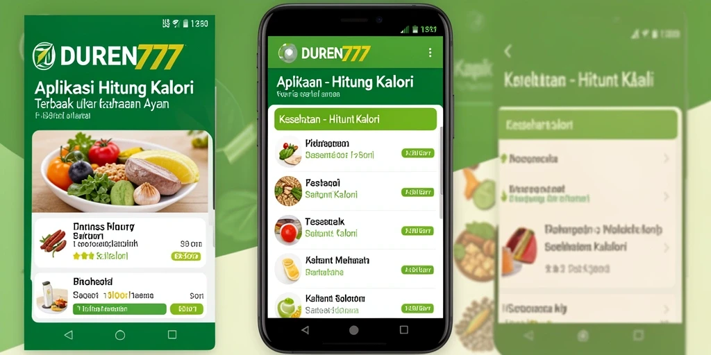 Tampilan antarmuka DUREN777 yang ramah pengguna untuk Hitung Kalori.