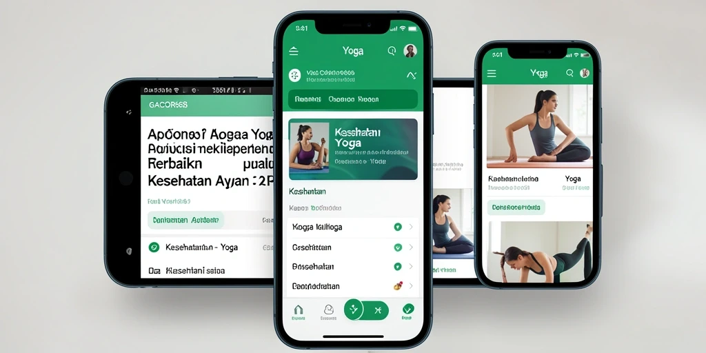 Antarmuka GACOR668 menampilkan berbagai pose Yoga dan teknik pernapasan.